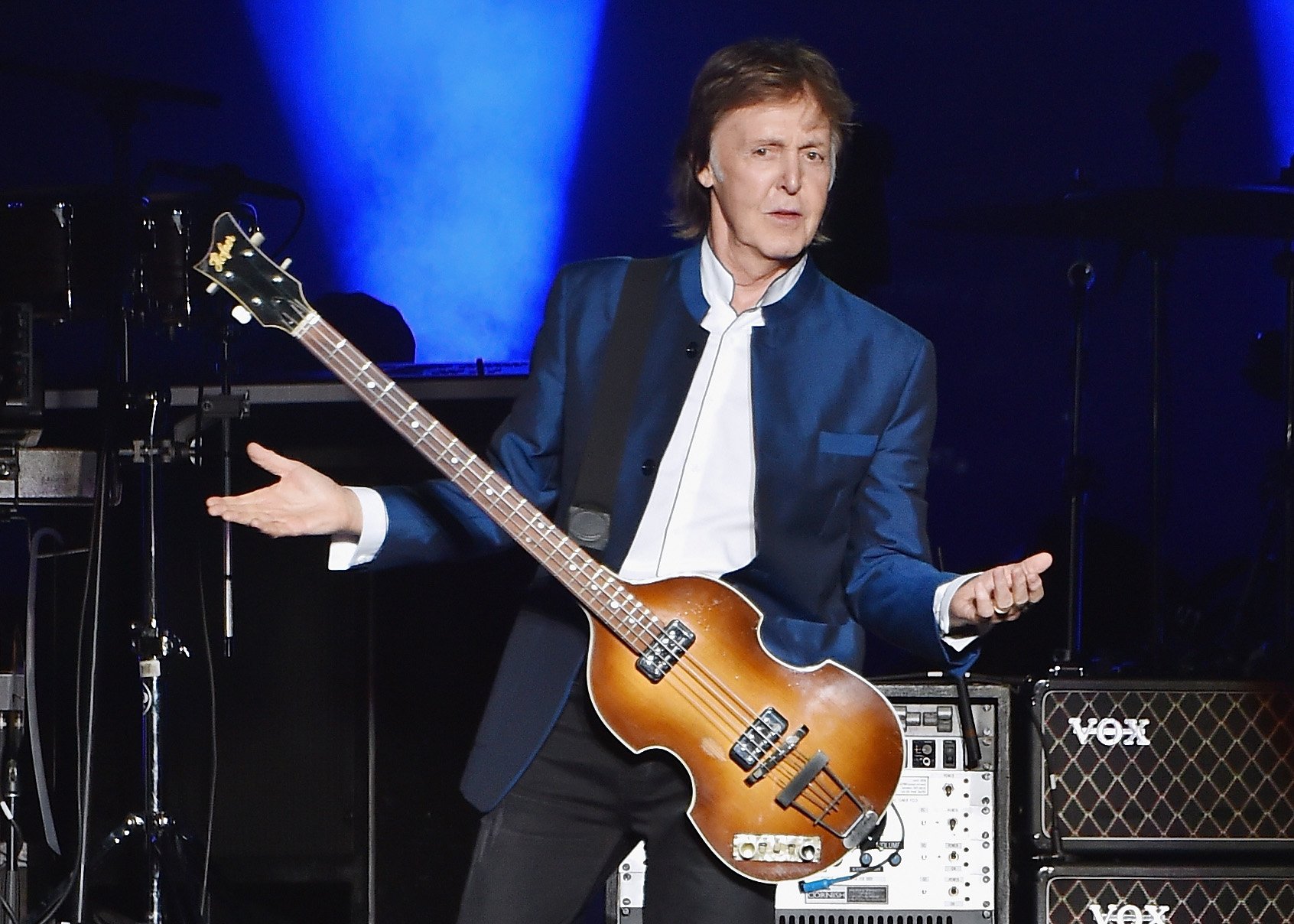 Paul McCartney performs at MetLife Stadium in East Rutherford, New Jersey, in 2016