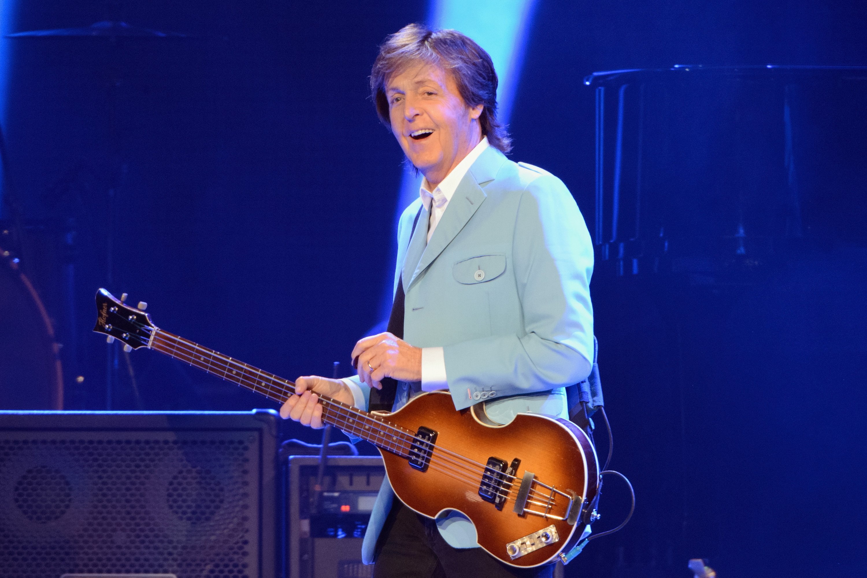 Paul McCartney performs at the United Center in Chicago, Illinois, in 2014