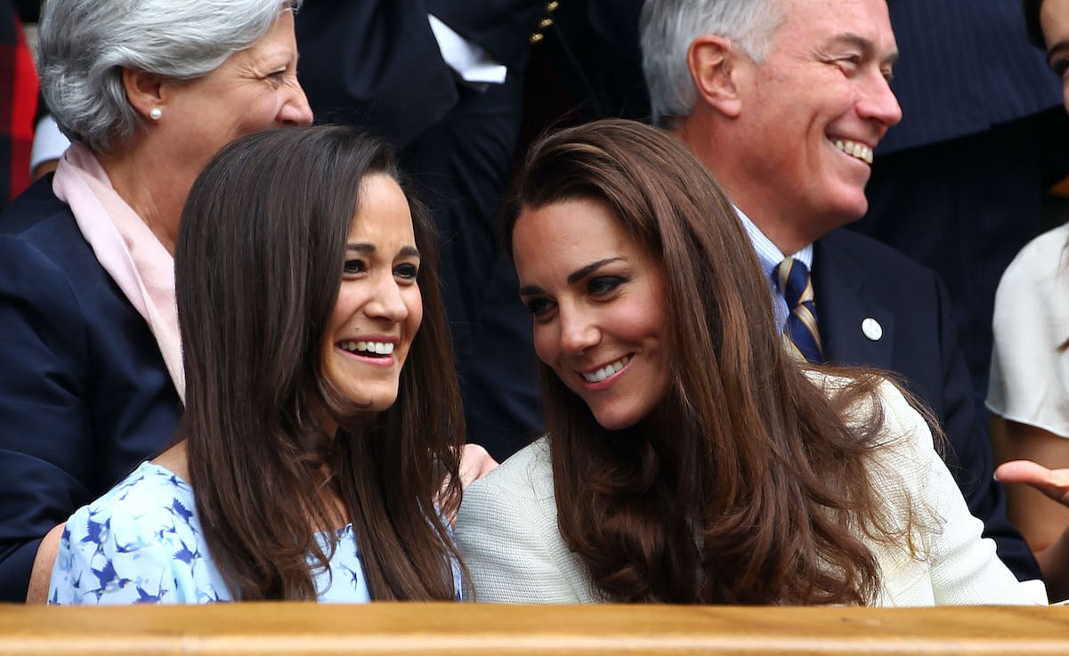 Pippa and Kate Middleton in 2012