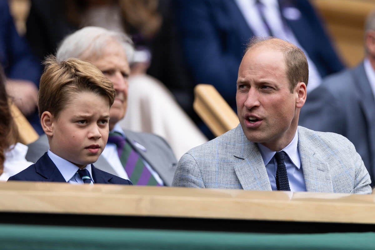 Prince George, with whom Prince William and Kate Middleton have already had the 'destiny' talk about being a future king, sits with his father