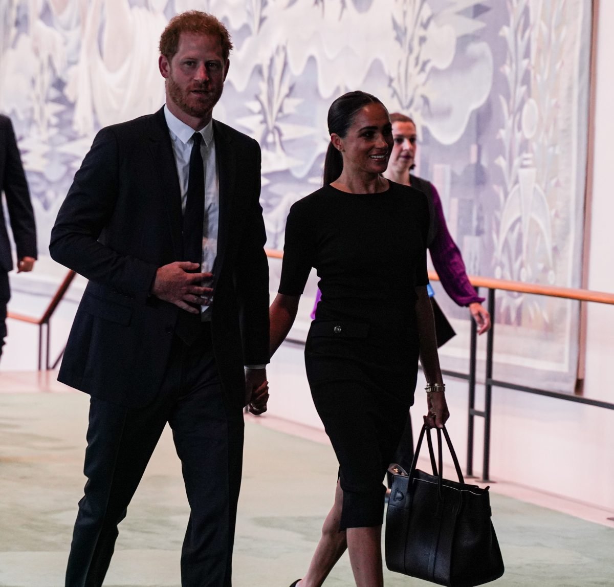 Prince Harry and Meghan Markle arrive to celebrate Nelson Mandela International Day at the United Nations Headquarters in New York City