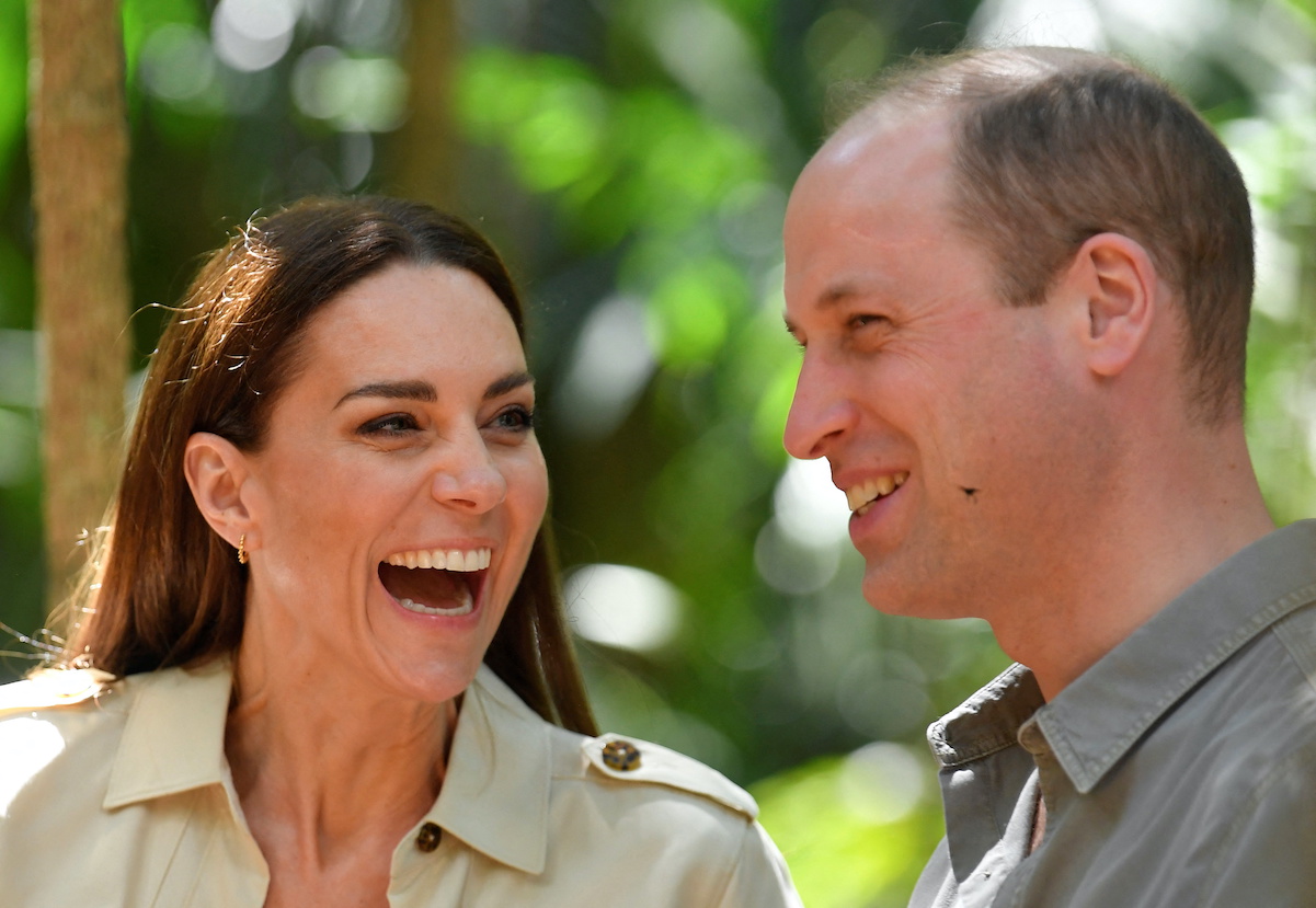 Kate Middleton laughs with Prince William in 2022