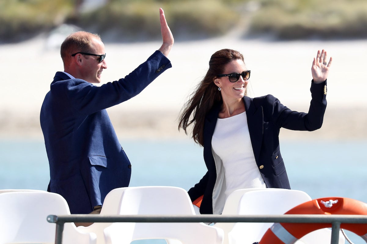 Prince William and Kate Middleton visit Tresco in 2016