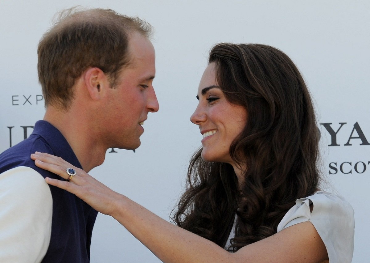 Prince William and Kate Middleton, whose PDA and passion comes out during competitive events, celebrate a victory for the prince's team at the Santa Barbara Polo & Racquet Club