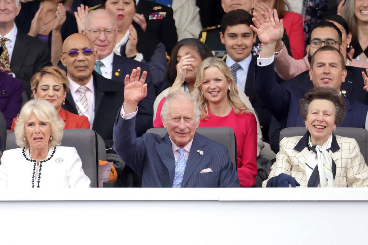 Princess Anne, who is King Charles III's 'wing woman,' sits with King Charles and Queen Camilla