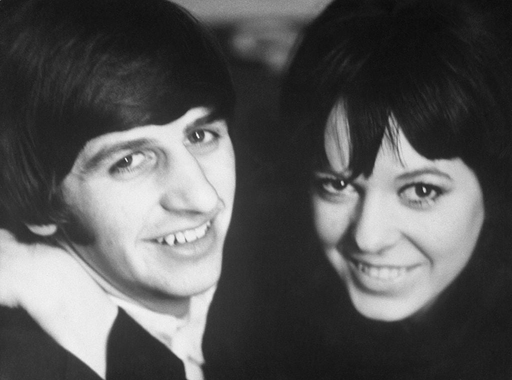 Close-up of Ringo Starr and Maureen Cox.