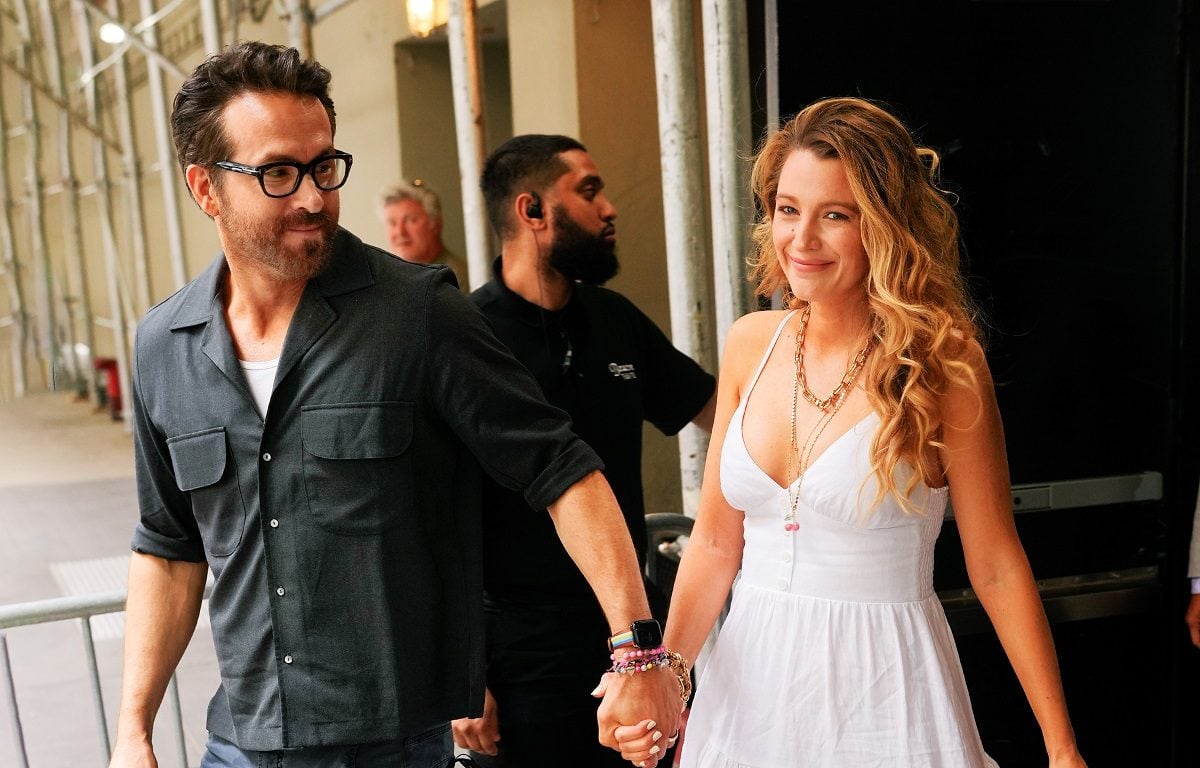 Ryan Reynolds and Blake Lively, who a psychic says are an 'unusual match,' leave the Beacon Hotel in New York City