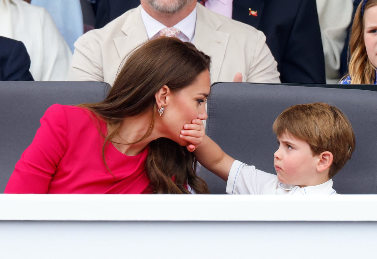 Prince Louis covers Kate Middleton's mouth in 2022
