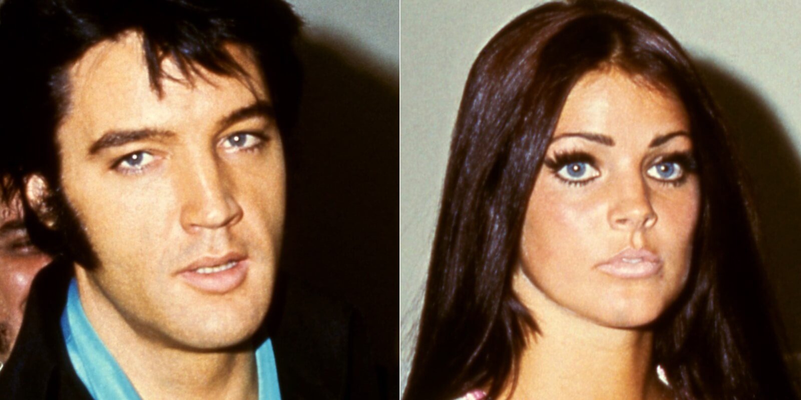 Elvis Presley and Priscilla Presley photographed in 1970.