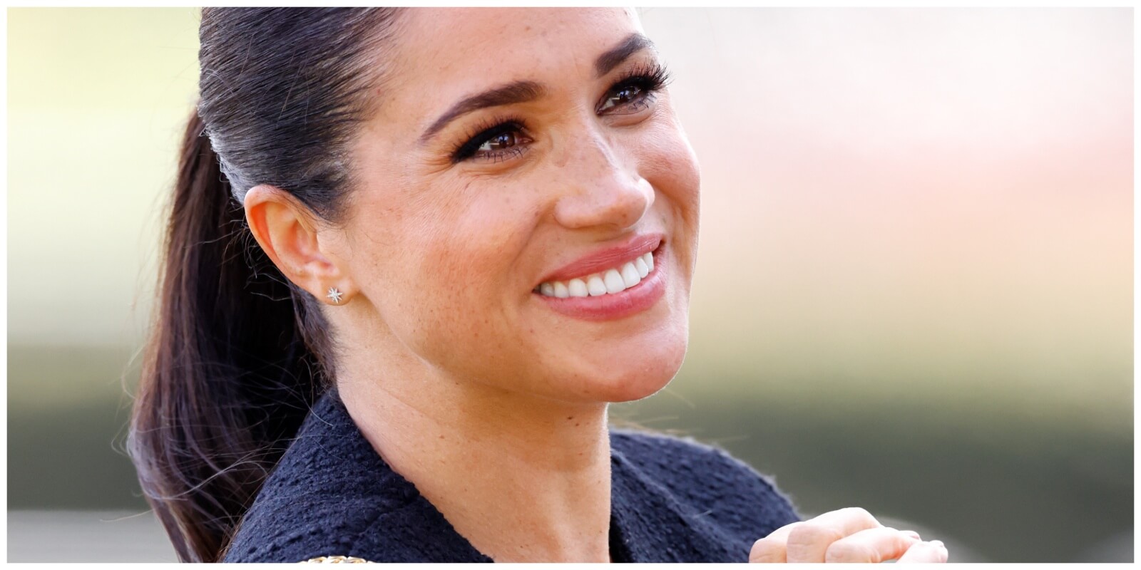 Meghan Markle attends the Land Rover Driving Challenge, on day 1 of the Invictus Games 2020 at Zuiderpark on April 16, 2022 in The Hague, Netherlands.