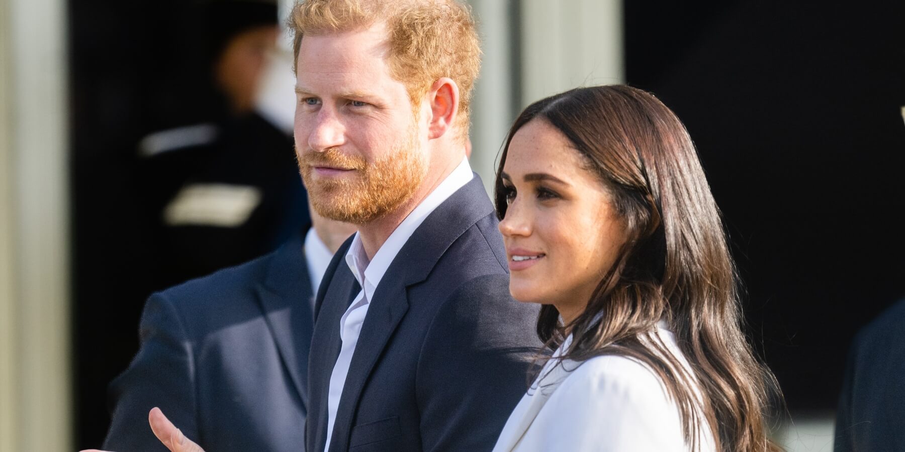 Prince Harry and Meghan Markle attend a reception for friends and family of competitors of the Invictus Games at Nations Home at Zuiderpark on April 15, 2022 in The Hague, Netherlands.