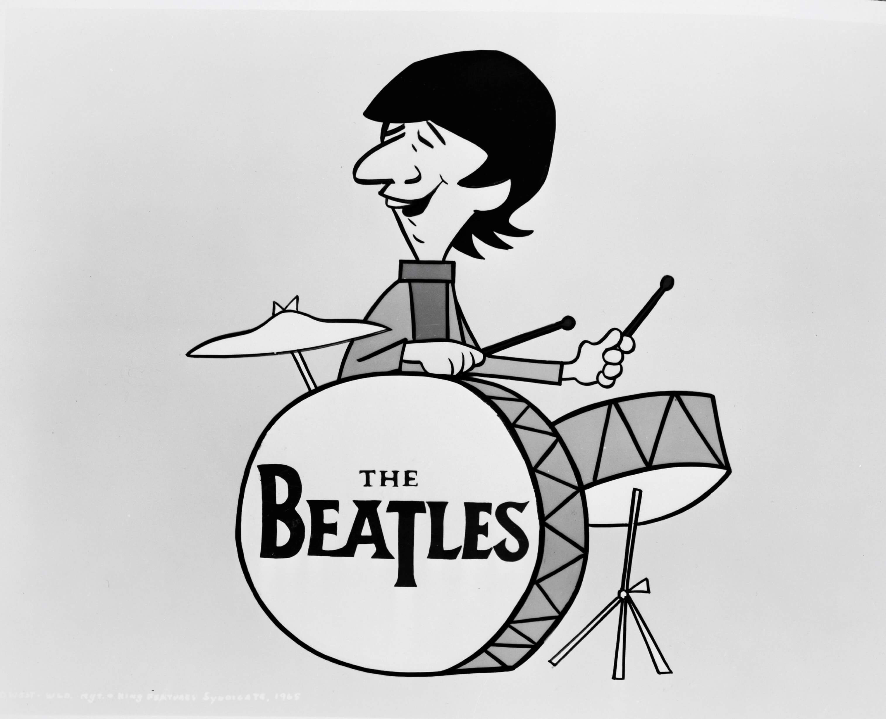 "No No Song" singer Ringo Starr as a cartoon character