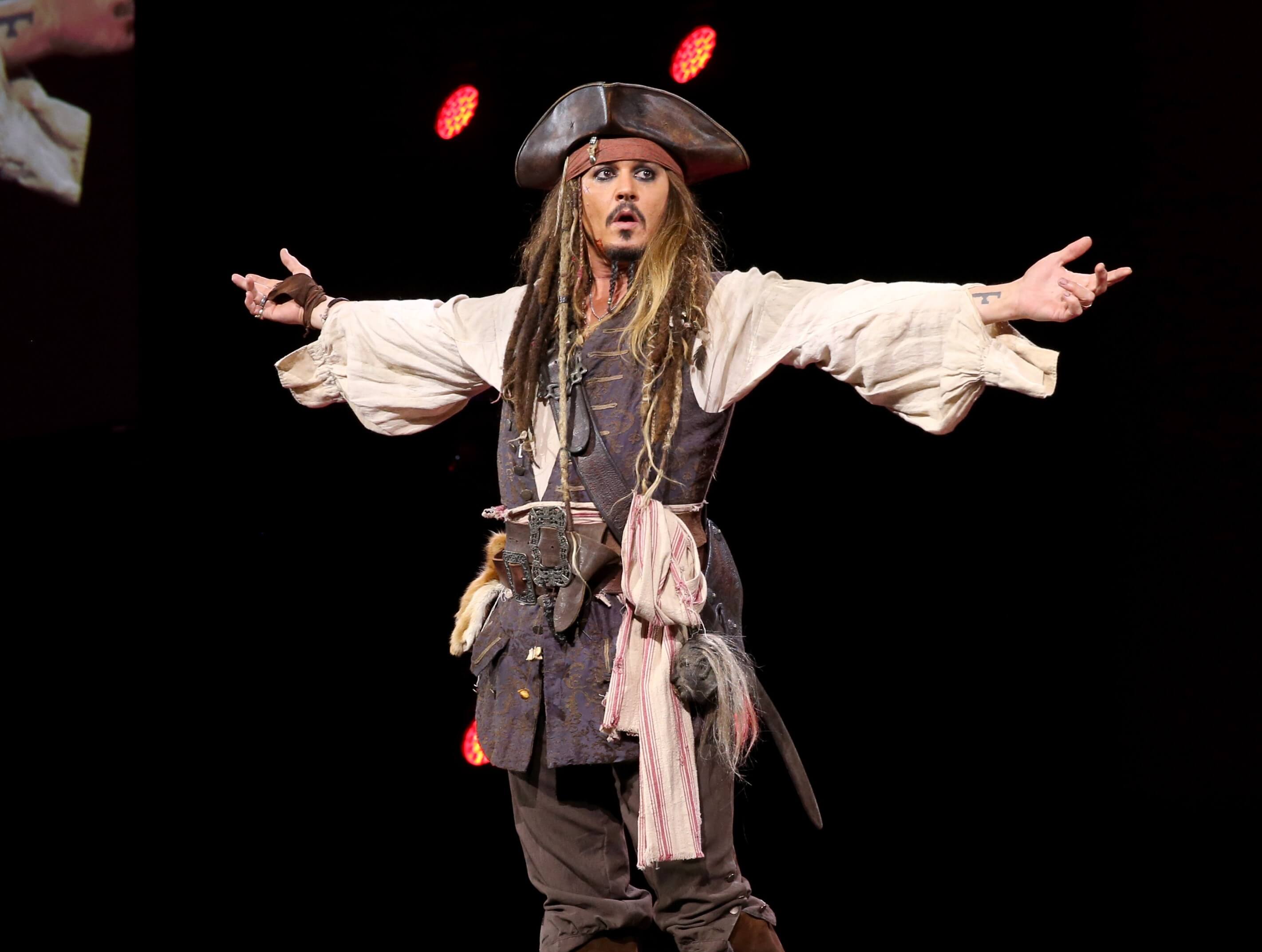 Johnny Depp as Jack Sparrow from 'Pirates of the Caribbean'