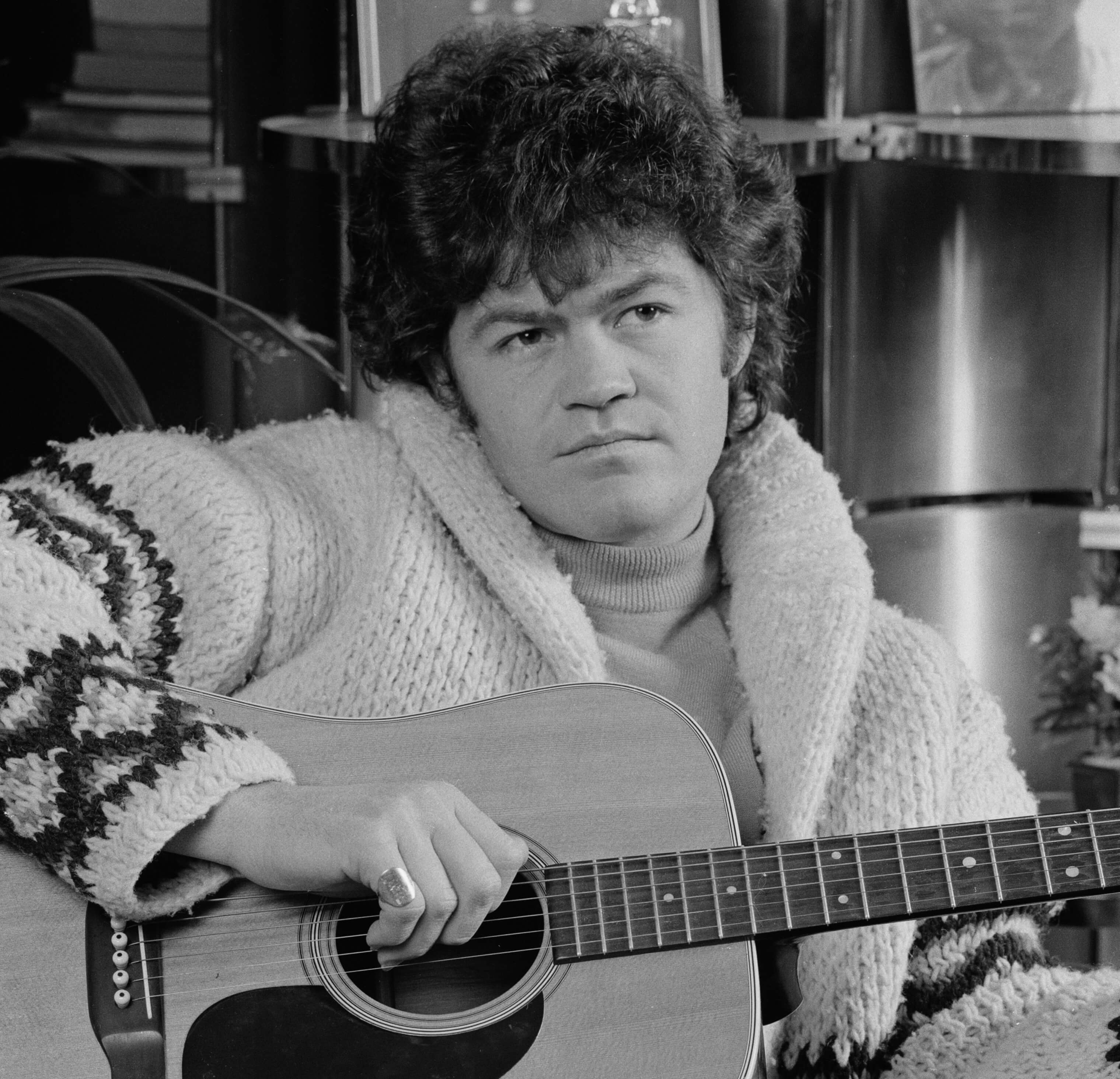 The Monkees' Micky Dolenz with his guitar