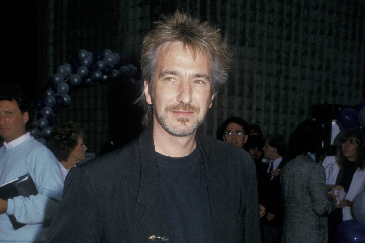 Alan Rickman, who almost passed on playing Hans Gruber, at the 1988 'Die Hard' premiere