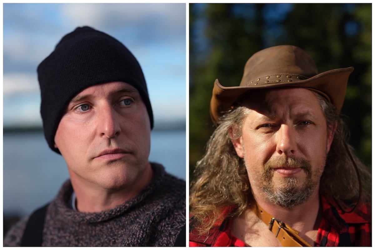 Side by side portraits of 'Alone' Season 10 cast members Alan Tenta and Wyatt Black 