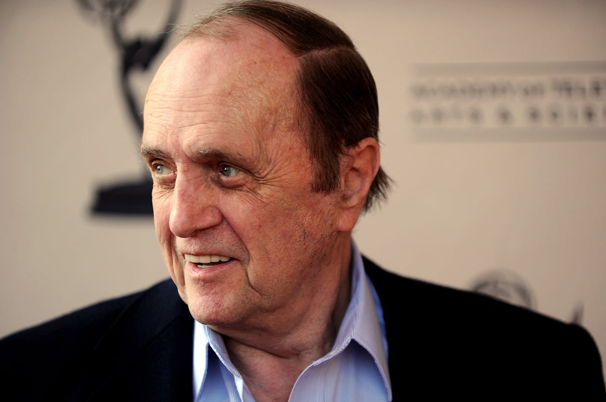 A picture of Bob Newhart smiling in a suit while attending the Academy of Television's 'Bob Newhart Celebrates 50 Years in Show Business'.
