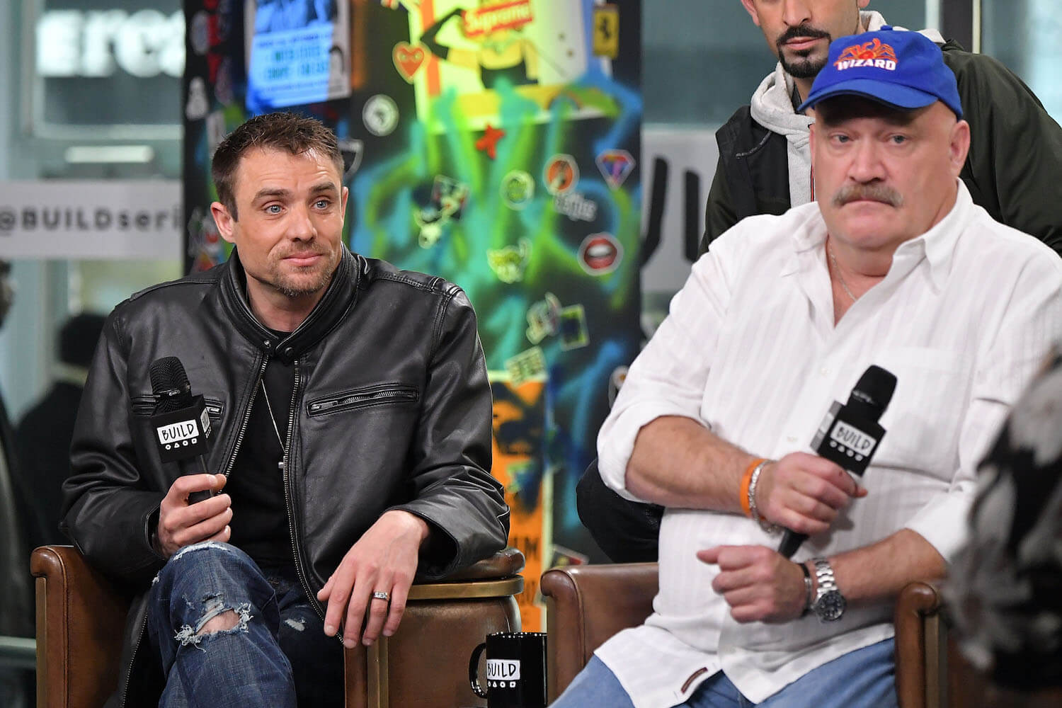 'Deadliest Catch' stars Jake Anderson and Keith Colburn speaking during an interview. Anderson and Colburn saw extremely dangerous moments while fishing.