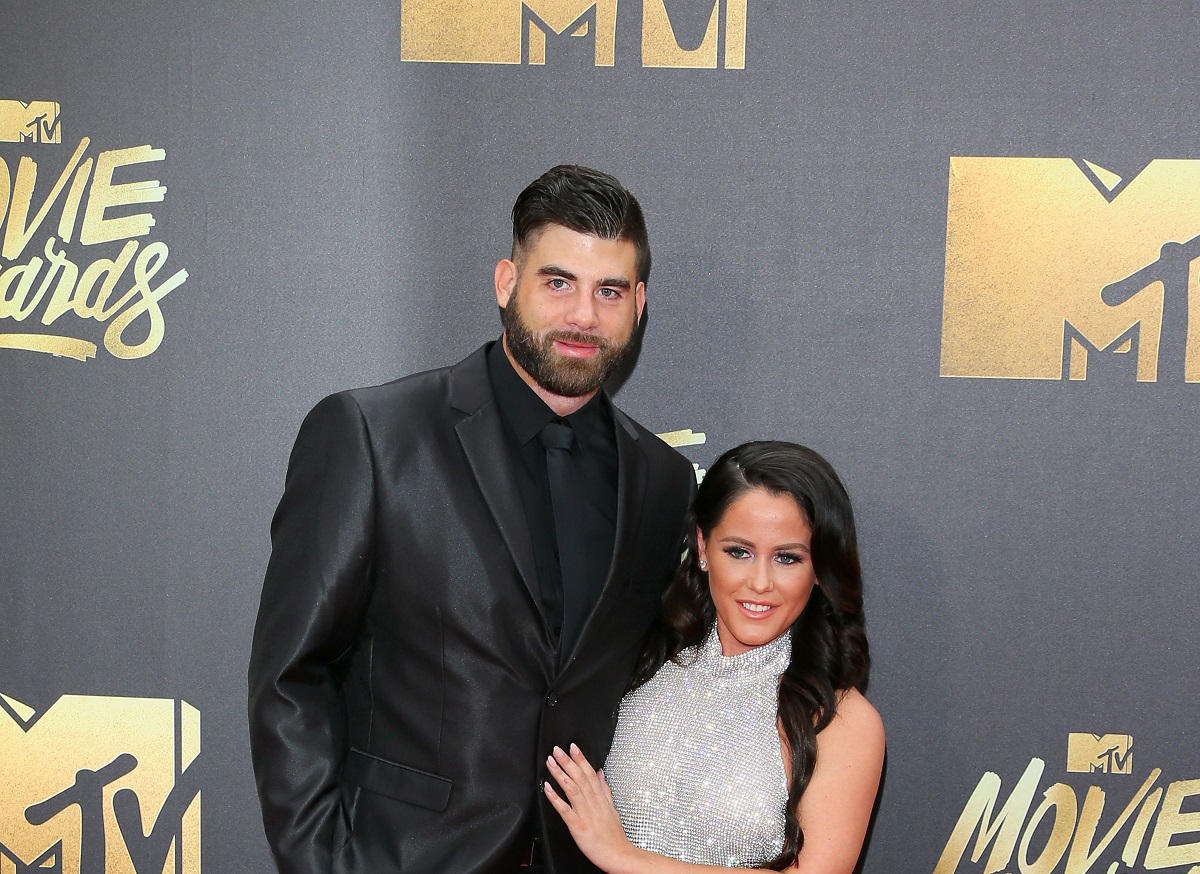 Jenelle Evans and David Eason arrive together at the 2016 MTV Movie Awards