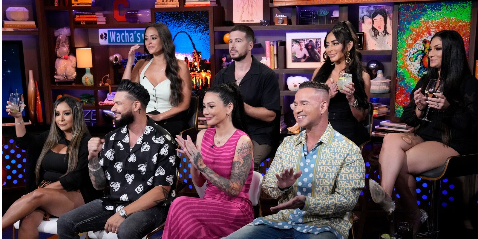 The cast of 'Jersey Shore: Family Vacation' appears on Andy Cohen's 'Watch What Happens Live.'