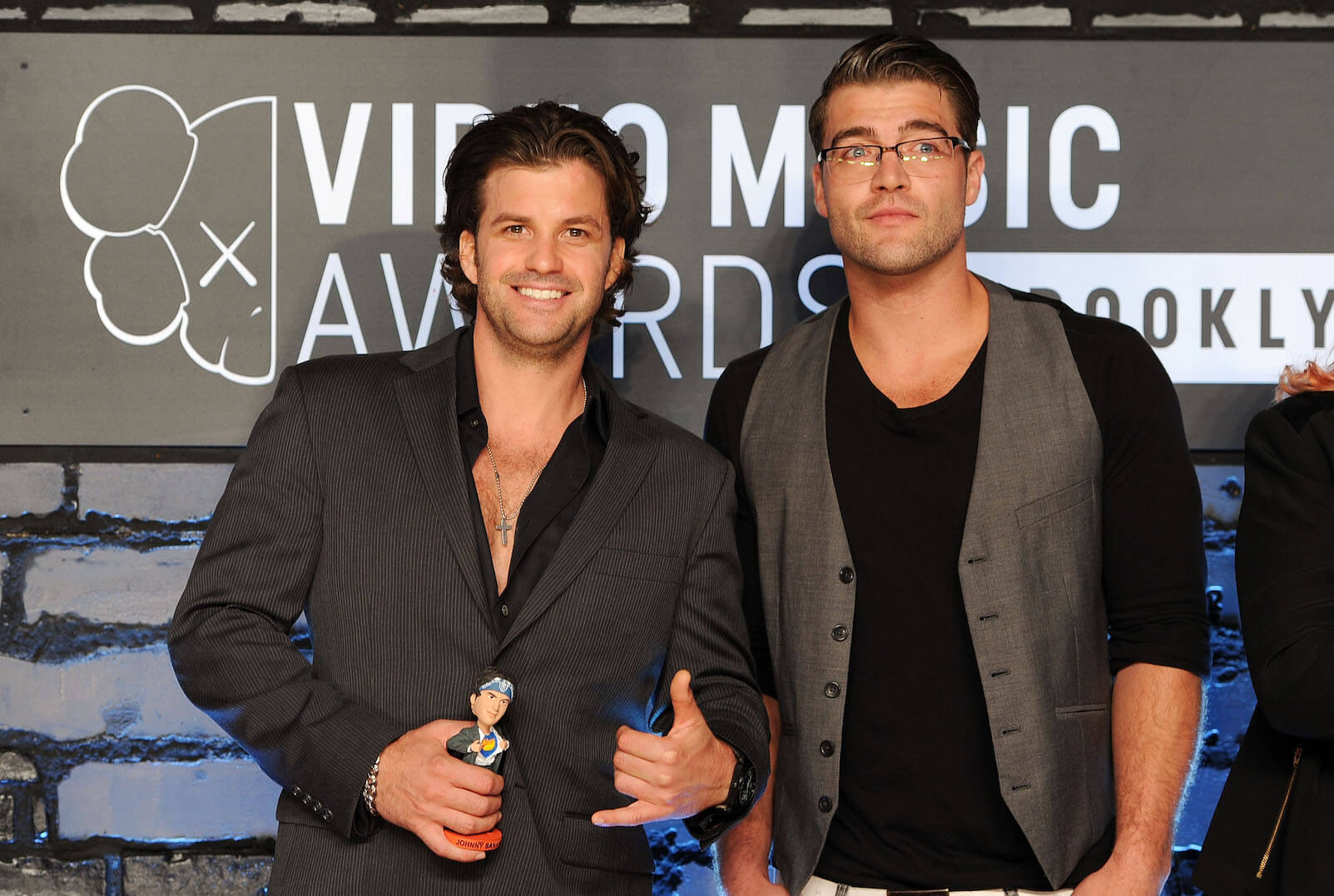Johnny 'Bananas' Devenanzio and CT Tamburello from 'The Challenge' standing next to each other