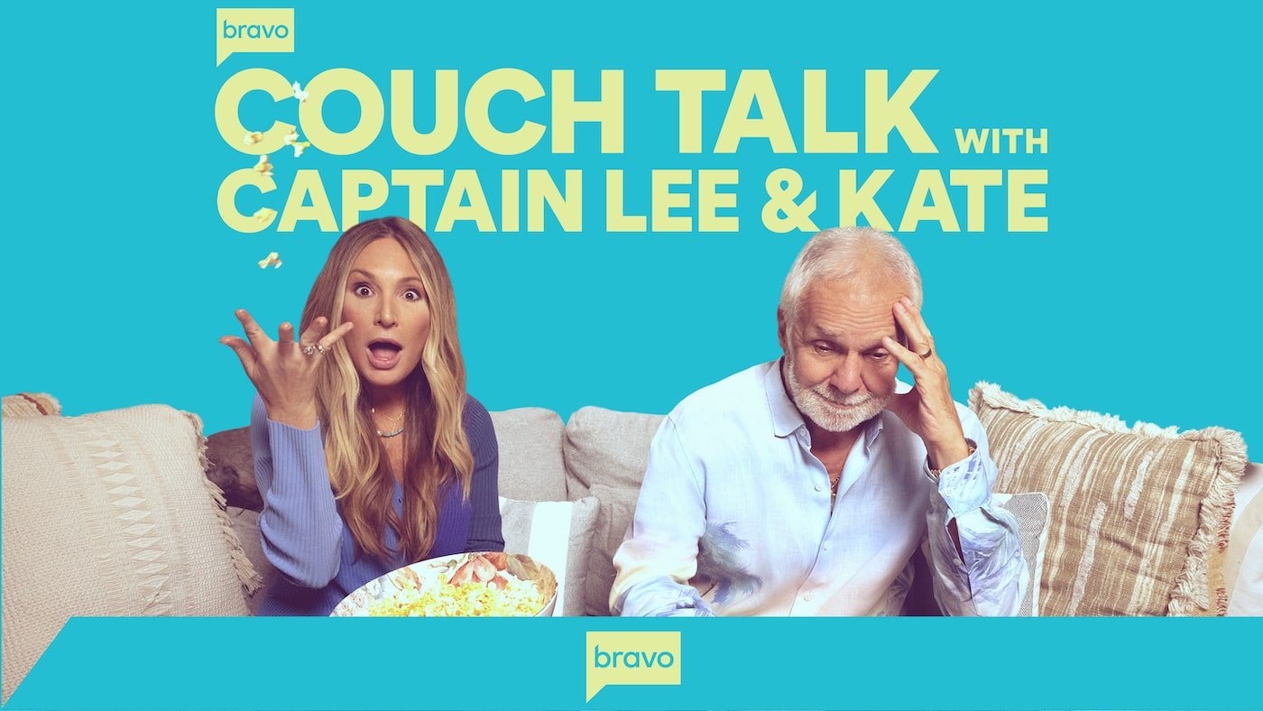 Kate Chastain throws popcorn in the air while Captain Lee puts his hands on his face