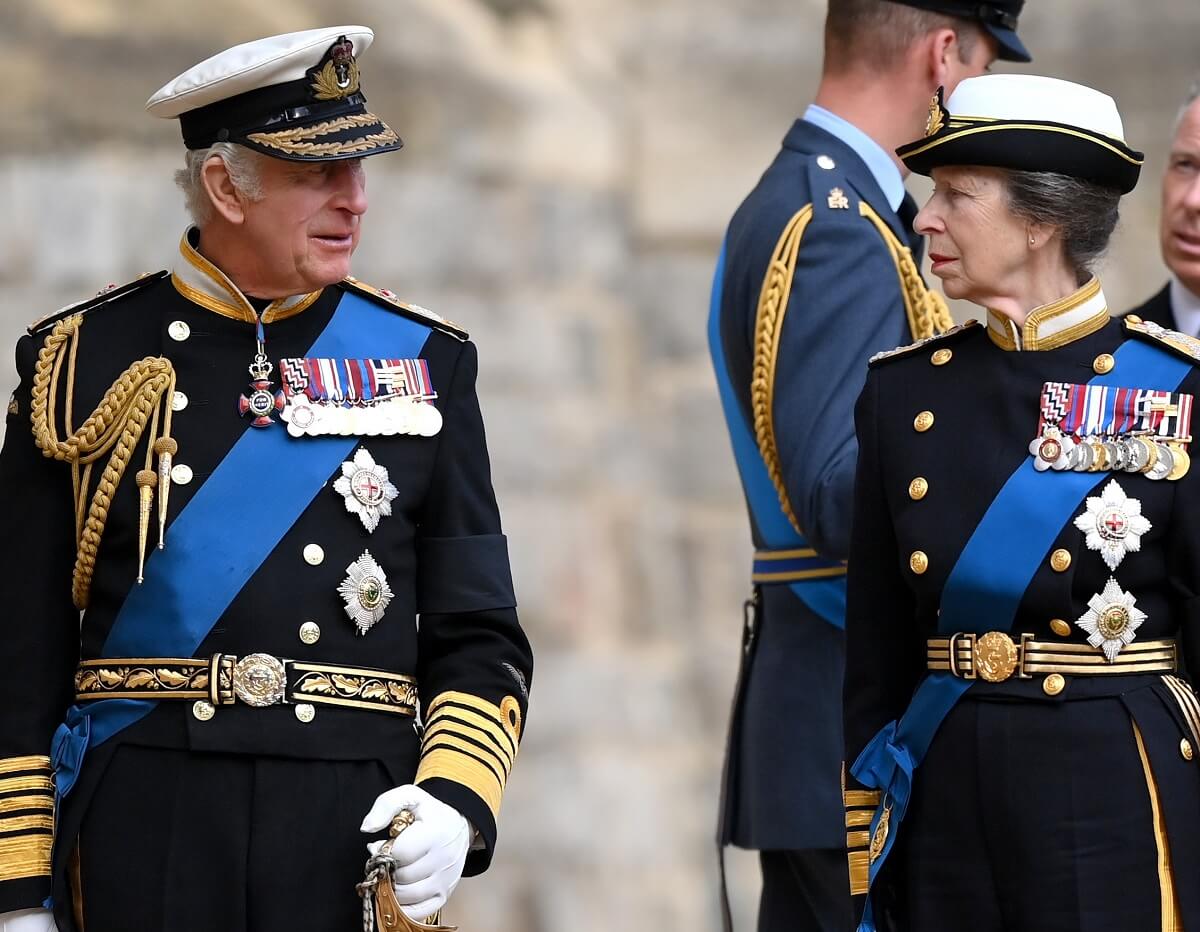 King Charles III and Princess Anne ahead of the committal service for their mother Queen Elizabeth II