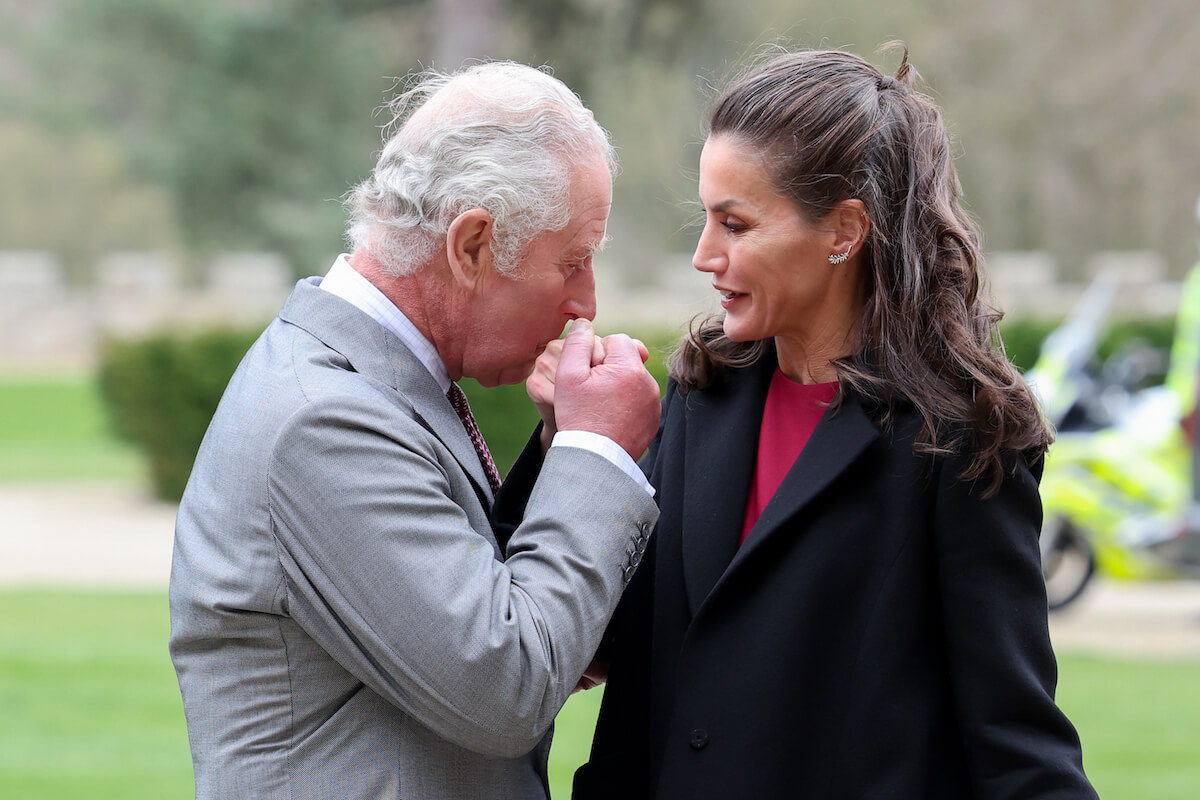 King Charles III, the 'more romantic' compared to Prince William, with Queen Letizia of Spain