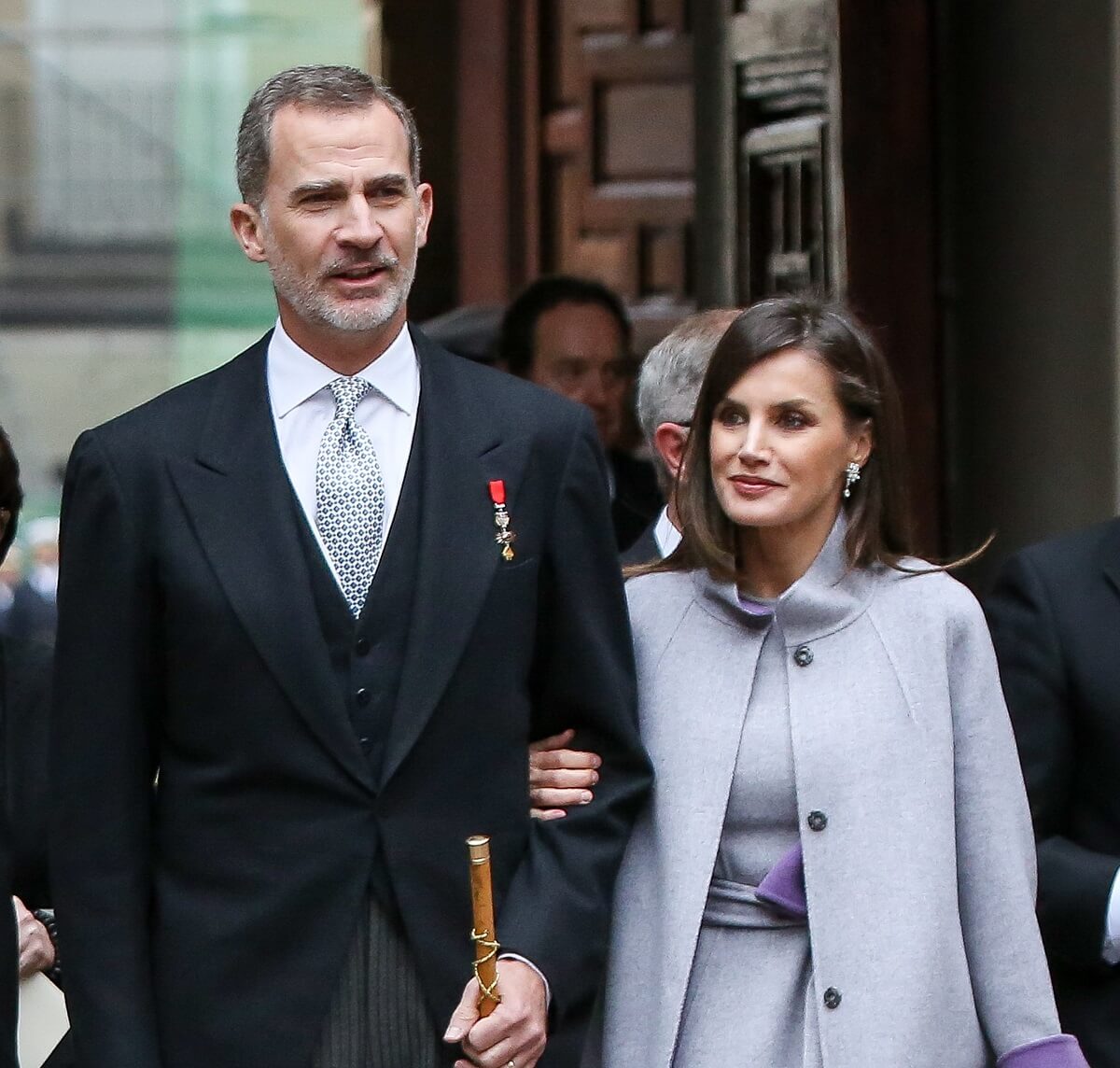 King Felipe VI of Spain and Queen Letizia of Spain attend the 'Miguel de Cervantes 2018' Award