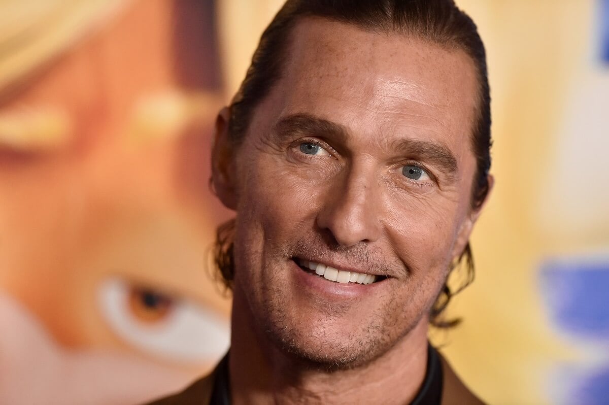 Matthew McConaughey smiling at the Premiere of Illumination's 'Sing 2'