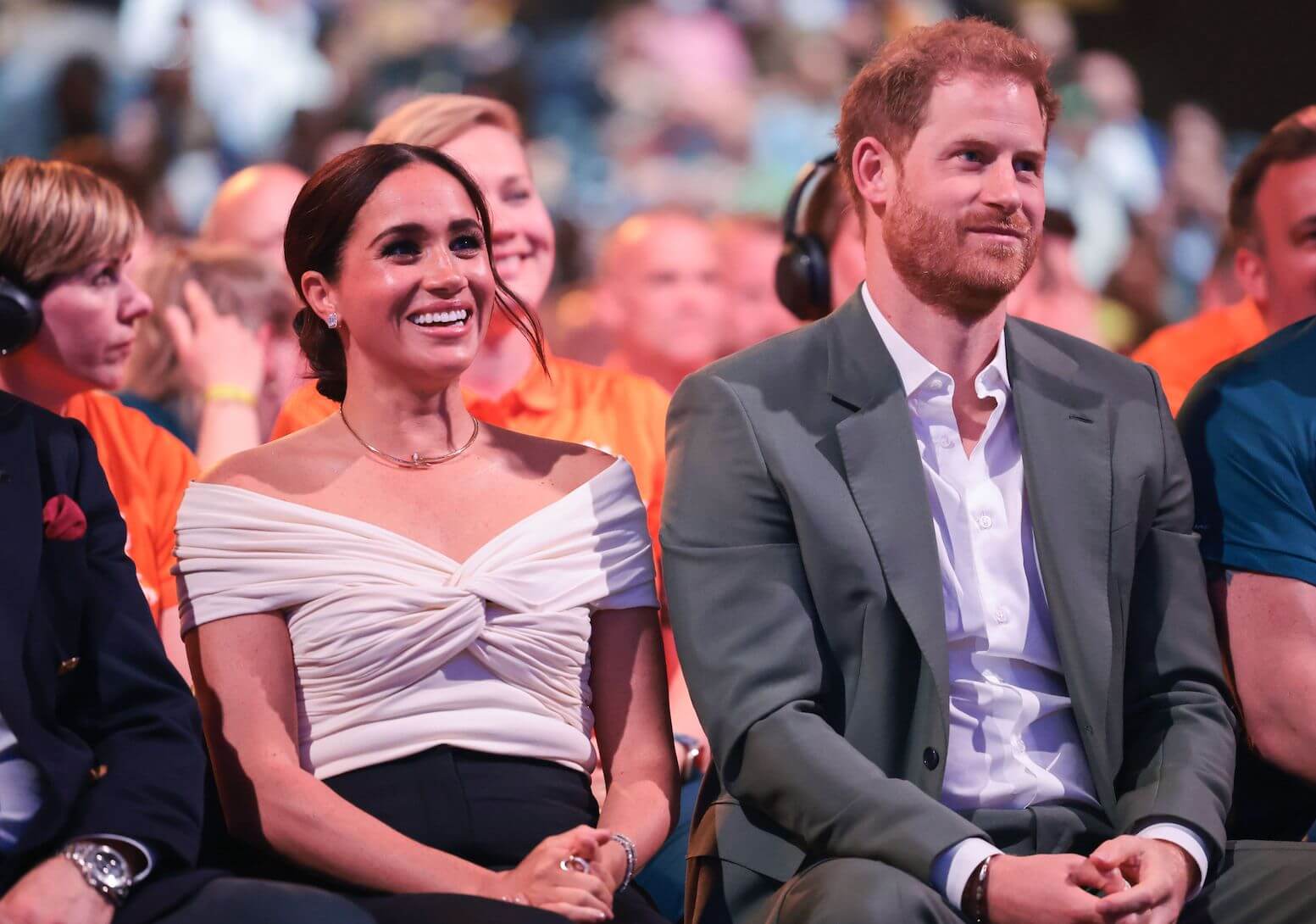 Meghan Markle and Prince Harry at the Invictus Games in 2020