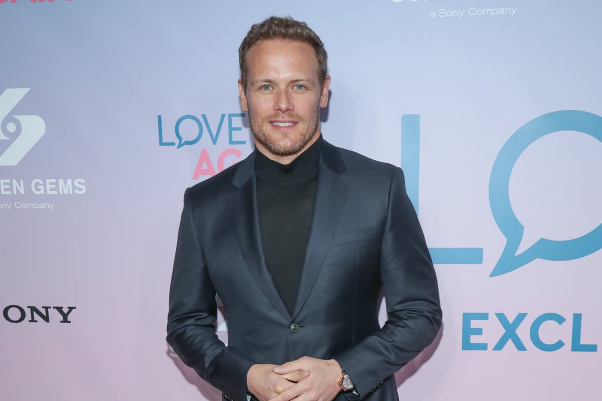 ‘Outlander’ star Sam Heughan attends the "Love Again" New York screening at AMC Lincoln Square Theater on May 03, 2023 in New York City