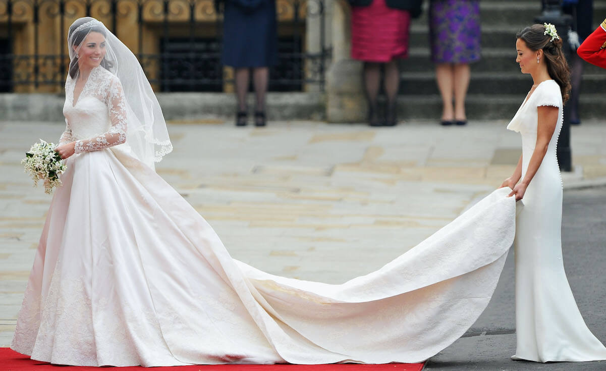 Pippa and Kate Middleton at Kate's 2011 wedding to Prince William