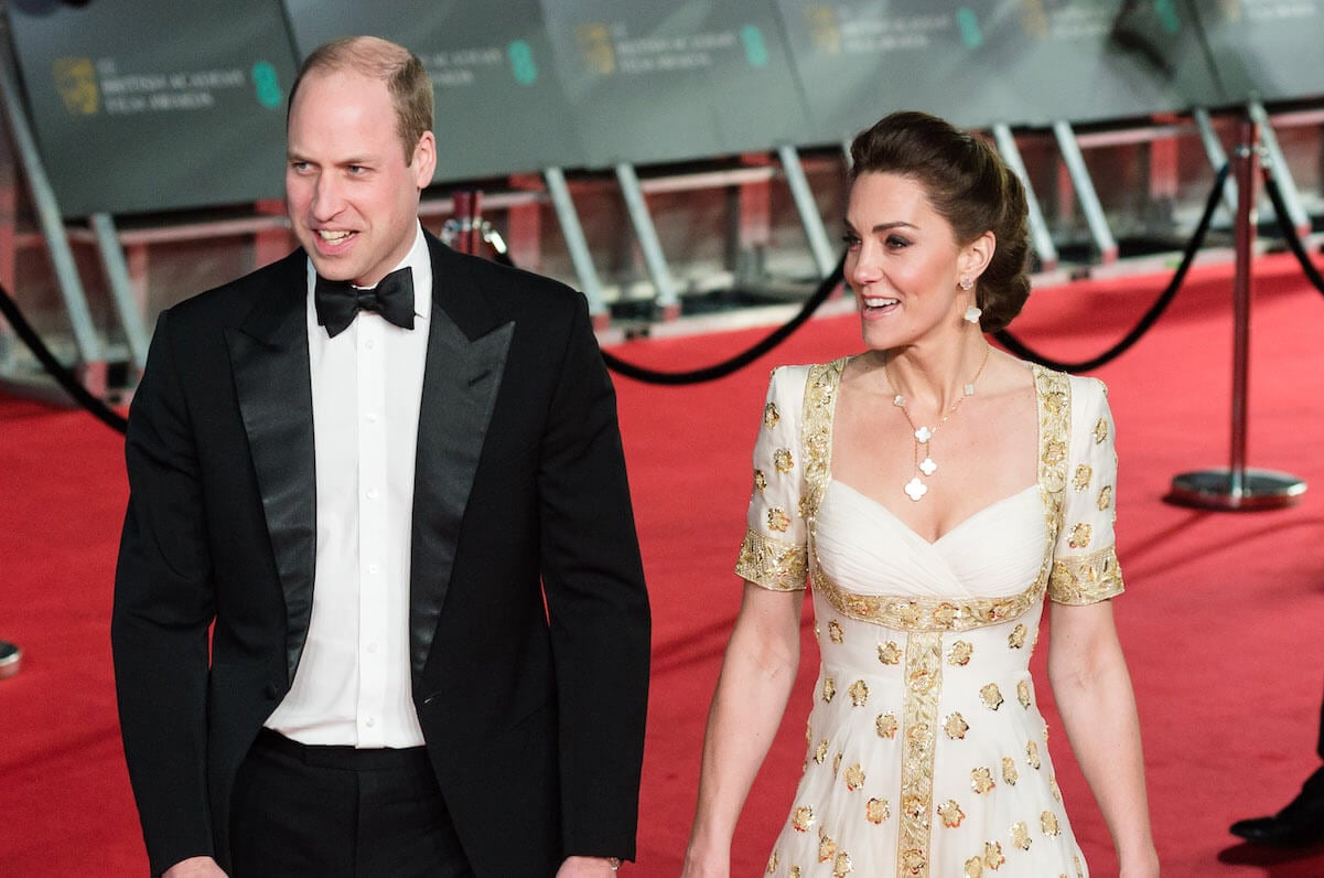 Prince William and Kate Middleton at the 2020 BAFTA Awards