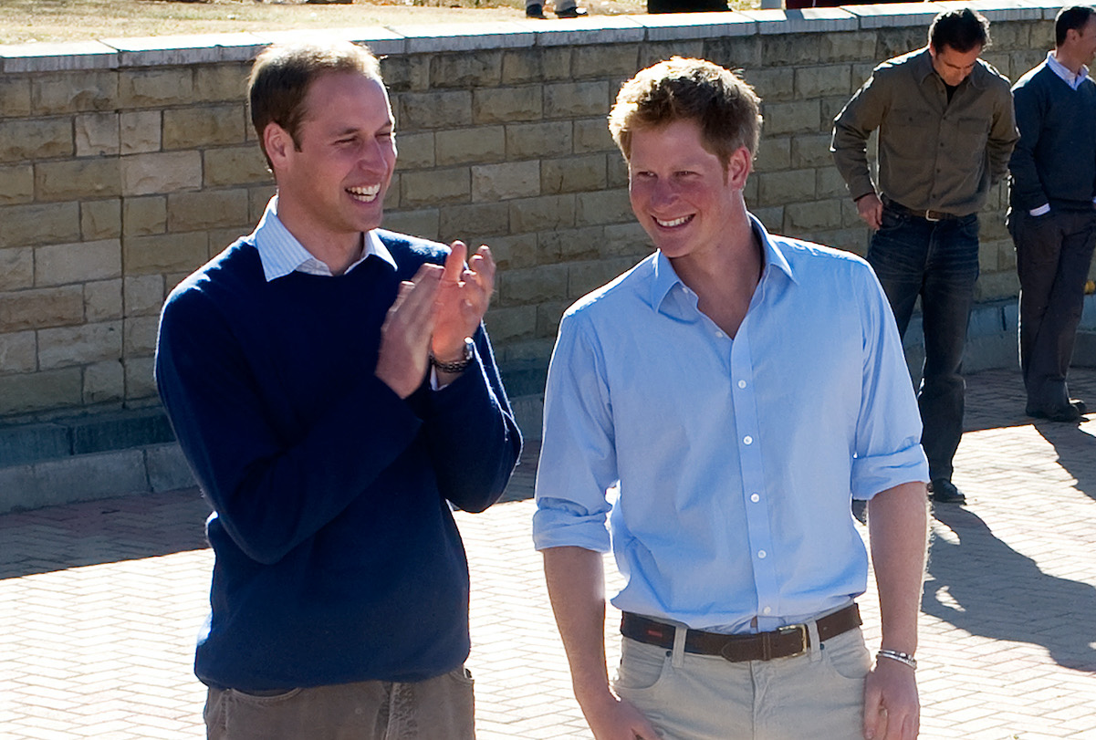 Prince William and Prince Harry in 2010