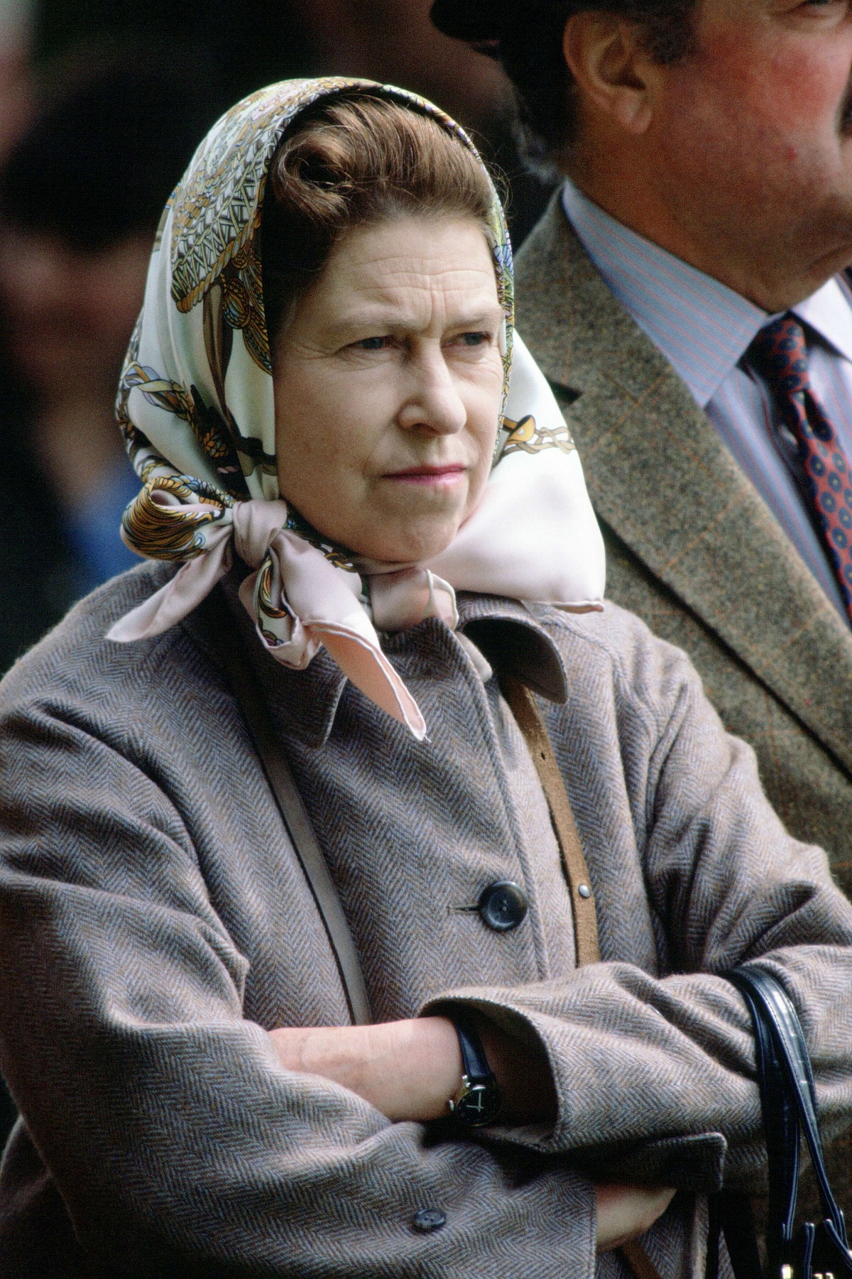 Queen Elizabeth watching event at the Royal Windsor Horse Show