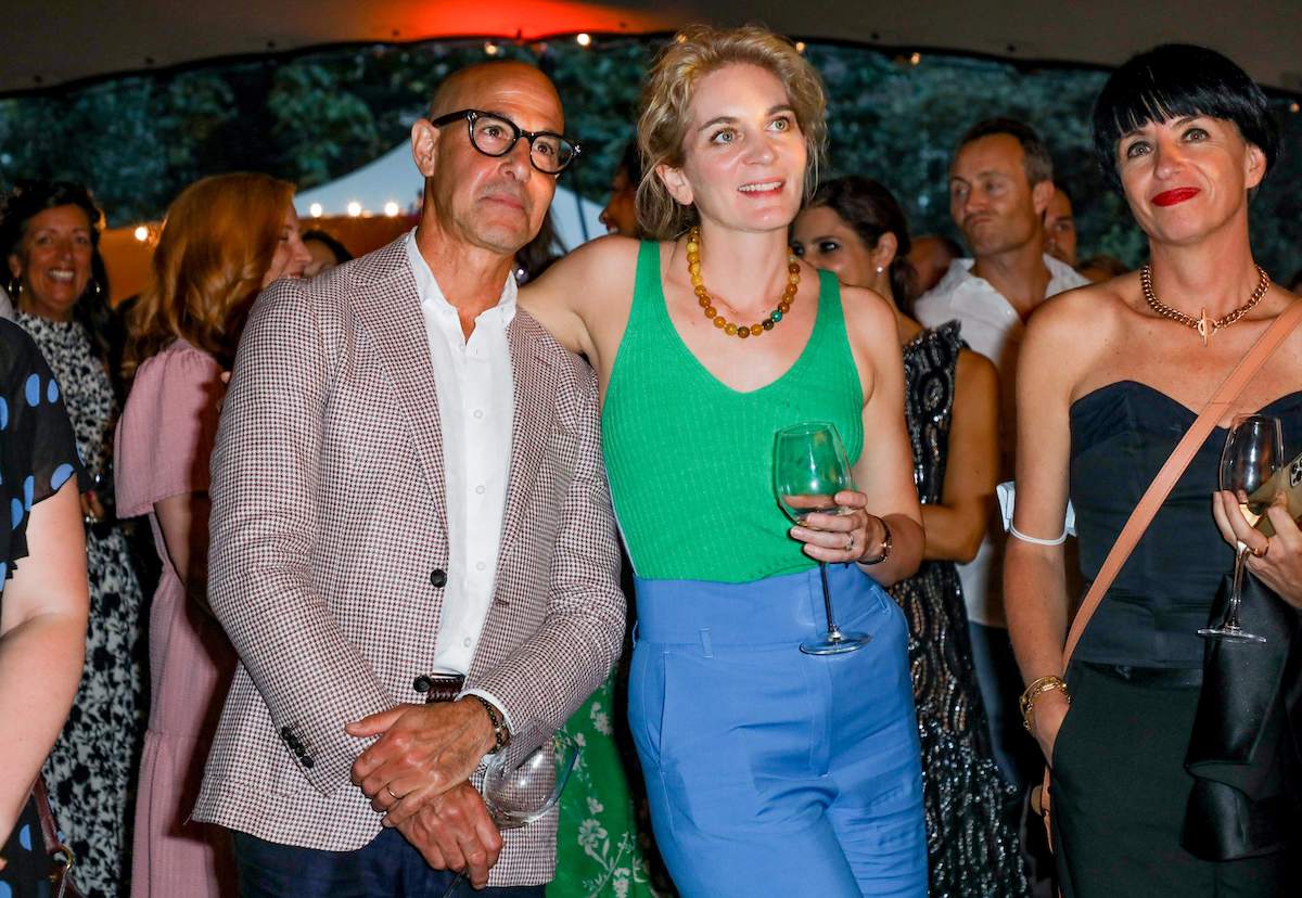 Felicity Blunt and Stanley Tucci attend the Women's Prize for Fiction 2021