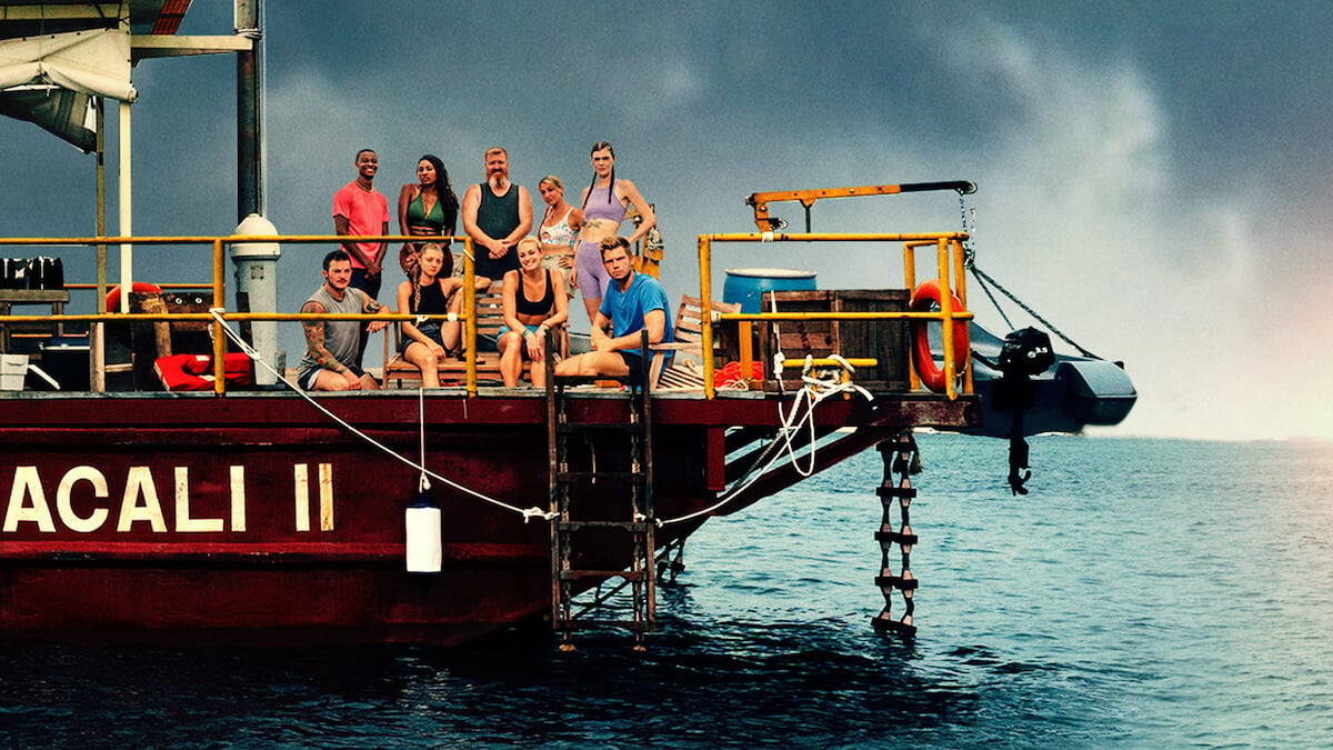 The cast of 'Survive the Raft' on board the Acali II