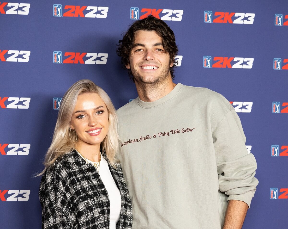 Tennis player Taylor Fritz and girlfriend Morgan Riddle attend the PGA TOUR 2K23 Launch Event