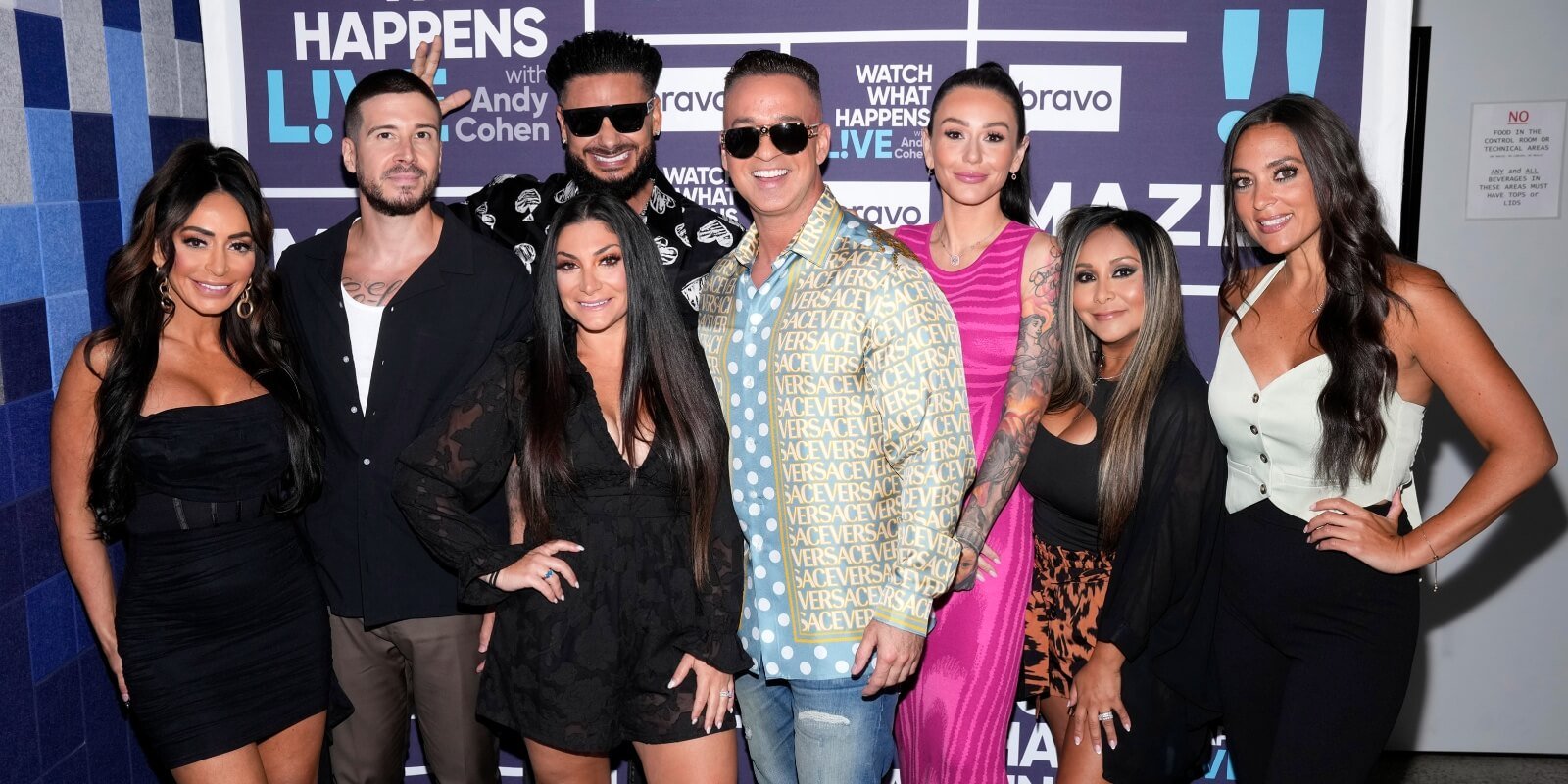 The cast of 'Jersey Shore: Family Vacation' 2023 includes Angelina Pivarnick, Vinny Guadagnino, Nicole Polizzi, Pauly DelVecchio, Mike Sorrentino, Jenni Farley, Deena Cortese and Sammi Giancola.