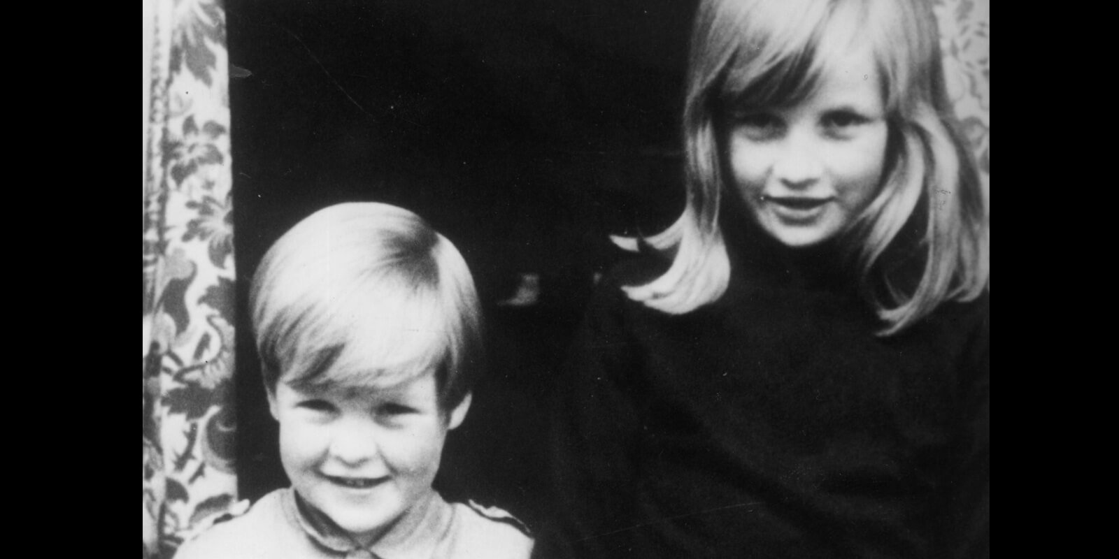Charles Spencer and Princess Diana photographed when they were small children.