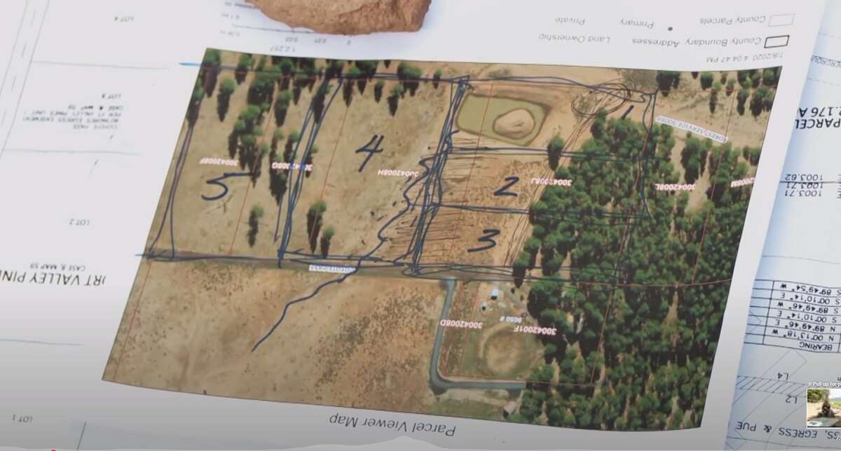 A plan for lots on the financed Coyote Pass land are seen in an episode of 'Sister Wives'