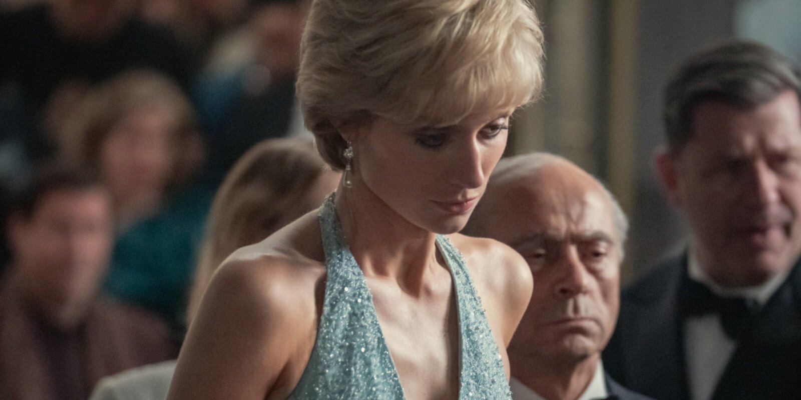 Elizabeth Debicki as Princess Diana in a scene from 'The Crown' season 5.