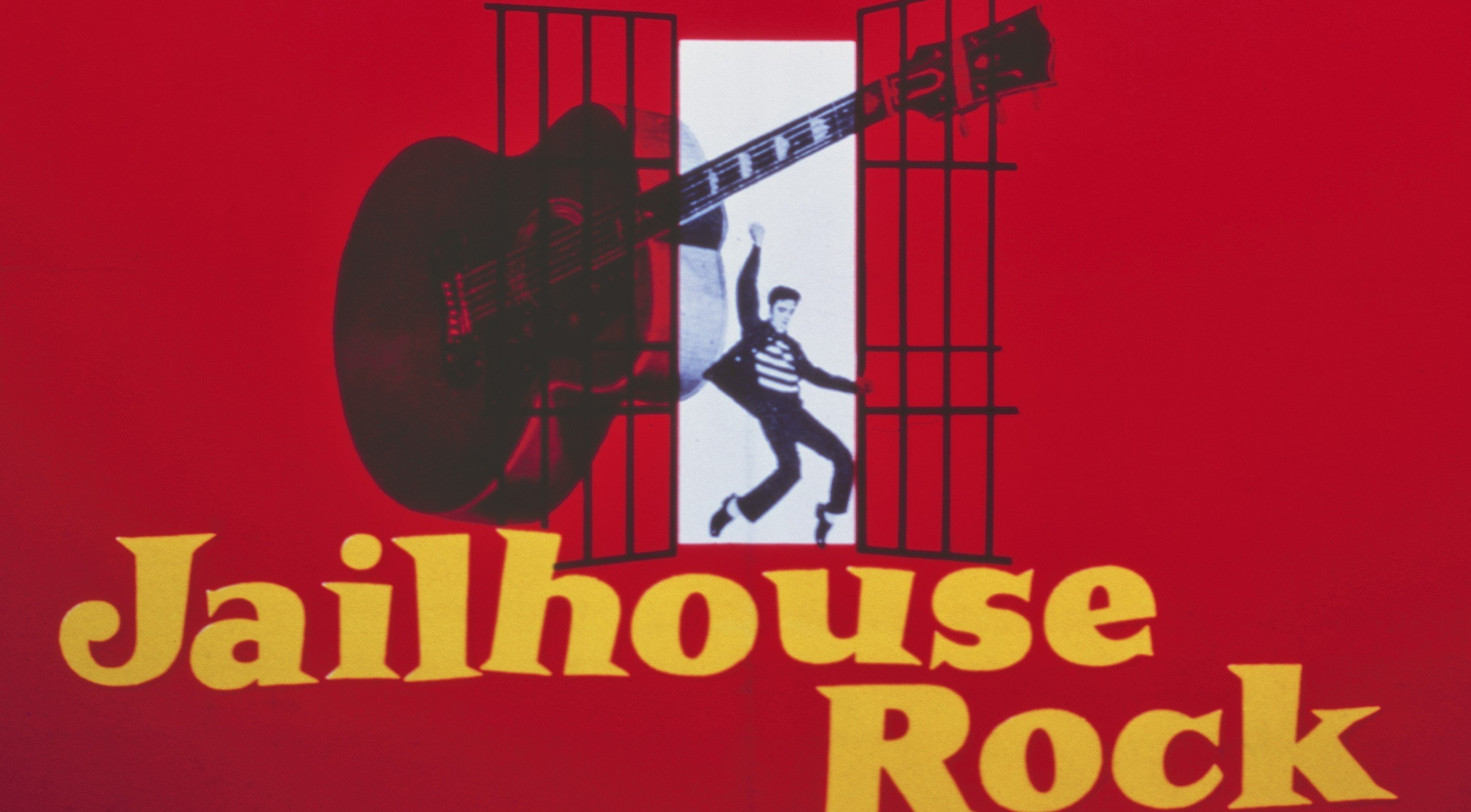 A poster for Elvis Presley's 'Jailhouse Rock'