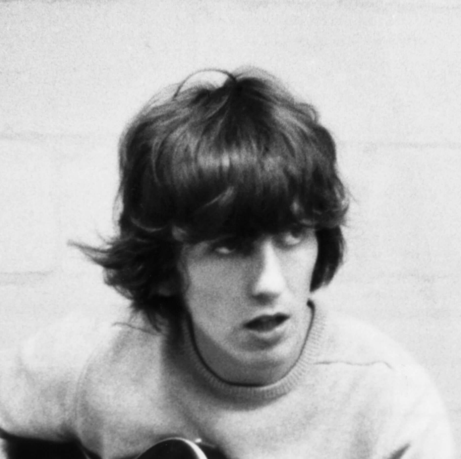 'All Things Must Pass' star George Harrison in black-and-white