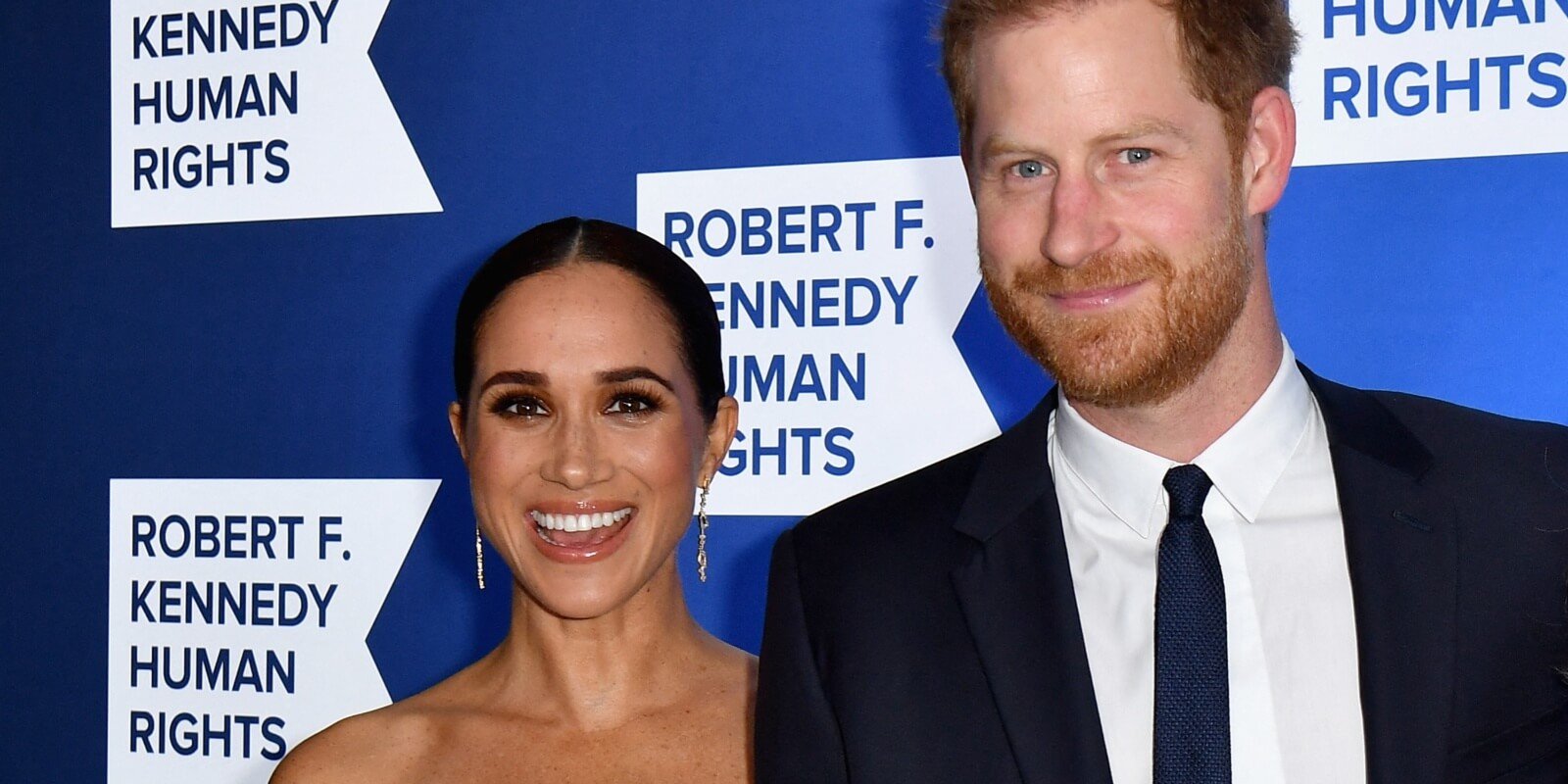 Meghan Markle and Prince Harry appear at the Robert F. Kennedy Human Rights Ripple of Hope Award Gala at the Hilton Midtown in New York on December 6, 2022.