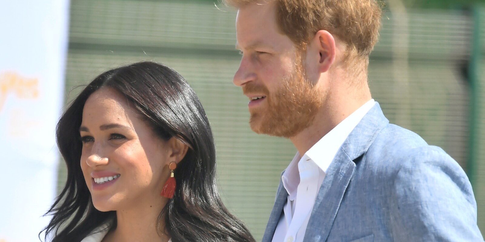 Meghan Markle and Prince Harry visit the township of Tembisa during their royal tour of South Africa on October 02, 2019 in Various Cities, South Africa.