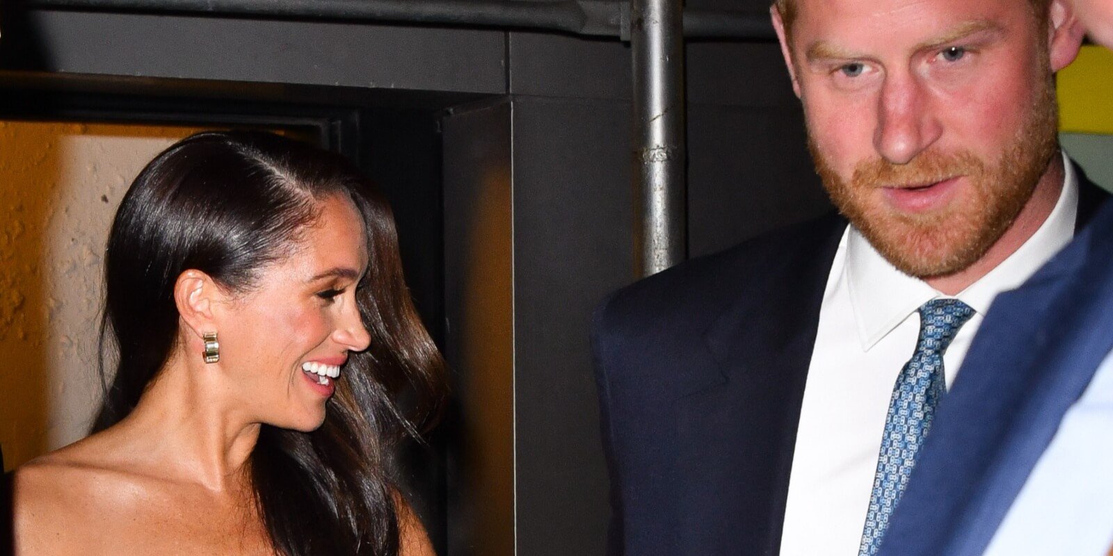 Meghan Markle and Prince Harry are photographed by paparazzi in New York City in May 2023.