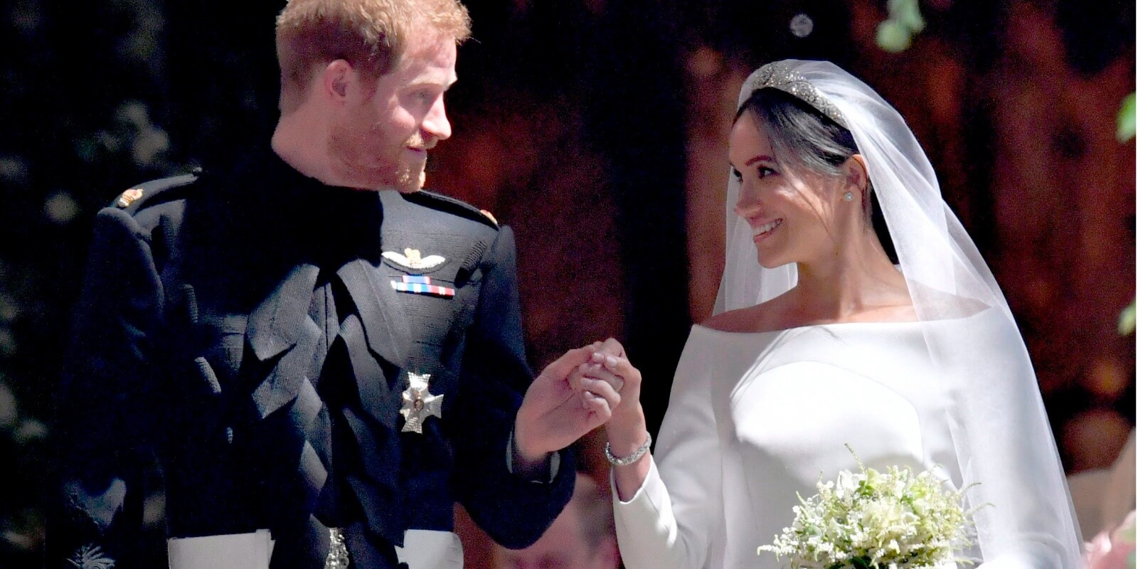 Prince Harry and Meghan Markle on their wedding day, May 19, 2018.