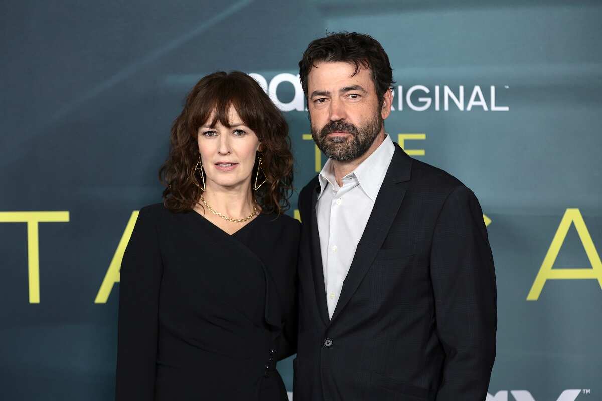 Rosemarie DeWitt and Ron Livingston arrive together to the premiere of 'The Staircase'